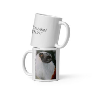 Mug with Pied Tamarin painting
